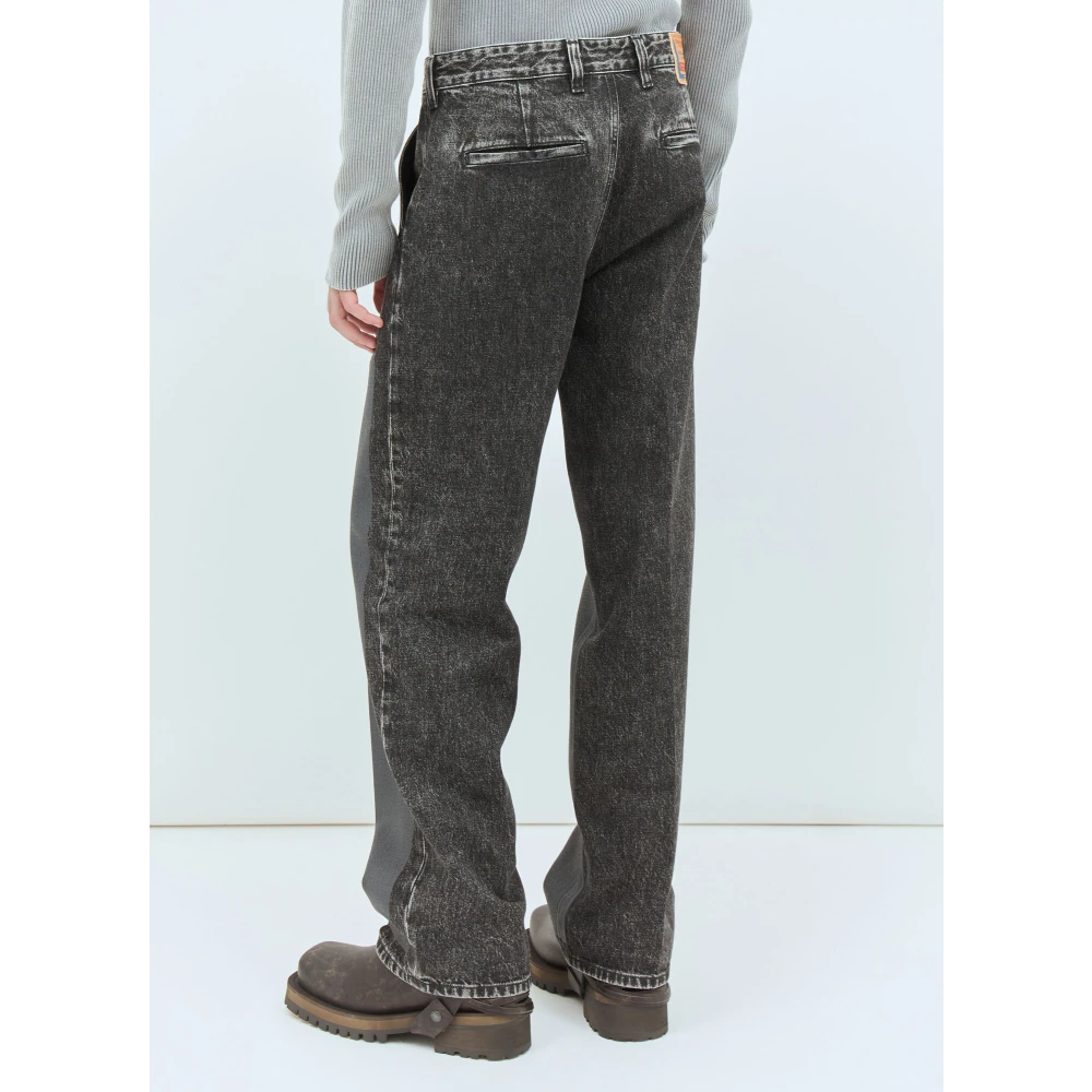 Diesel Jeans met gecoate panelen en paneelconstructie Gray Heren