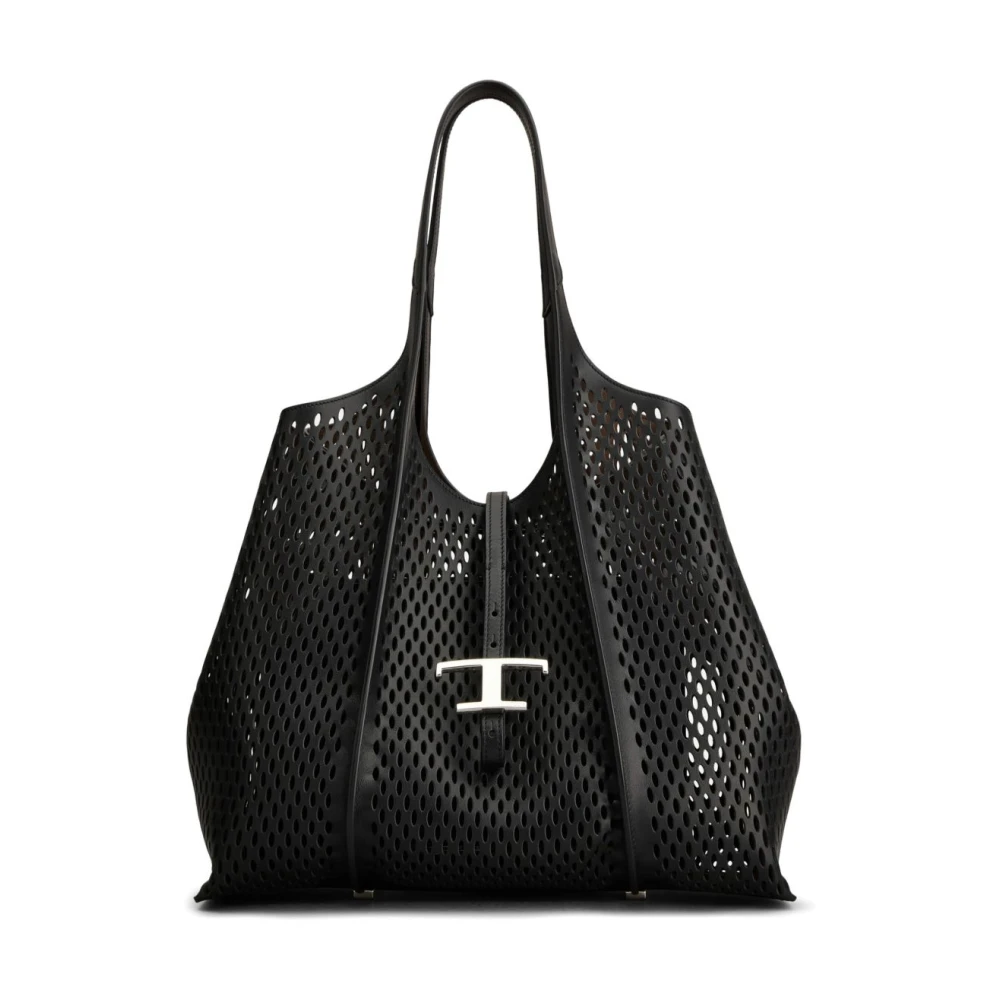 TOD'S Zwarte tassen met verwijderbare zak Black Dames