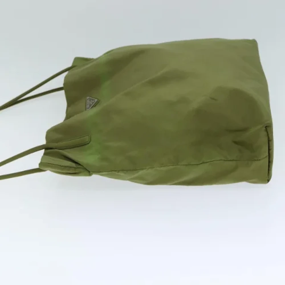 Prada Vintage Pre-owned Fabric totes Green Dames
