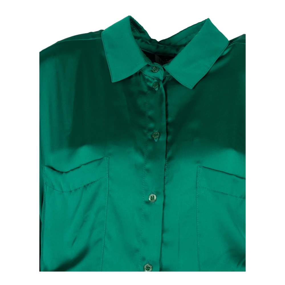 Liu Jo Elegante Overhemd met Verfijnde Details Green Dames
