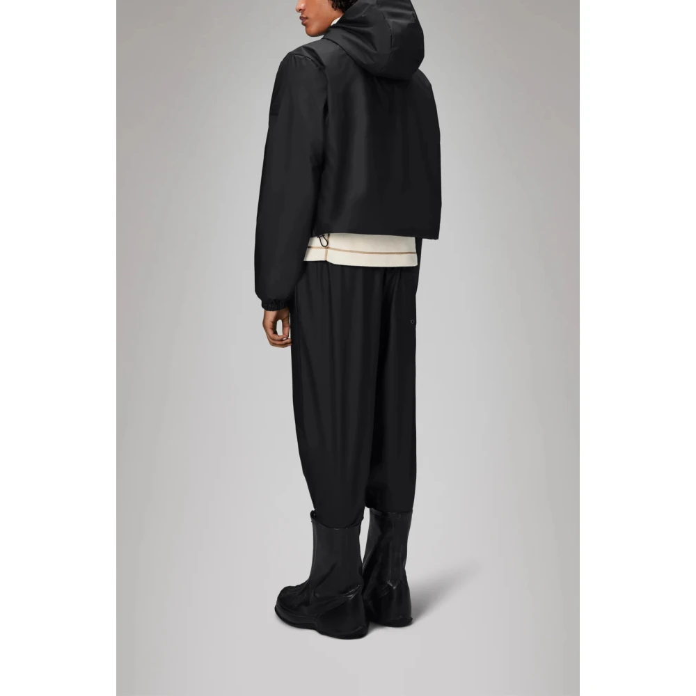 Rains Korte Geïsoleerde Jas Zwart Black Heren