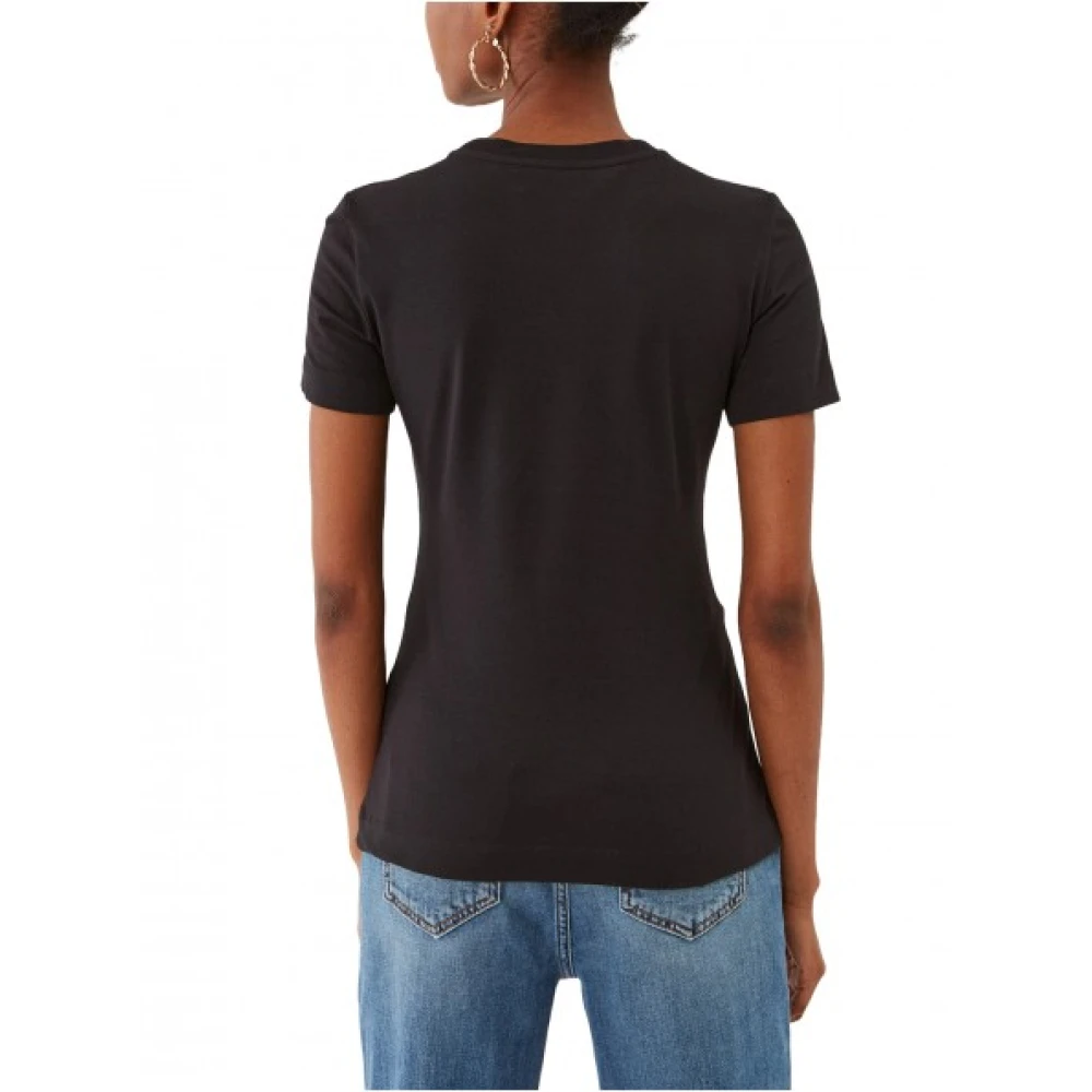 Just Cavalli Korte Mouw Jersey Tiger Logo T-shirt Black Dames