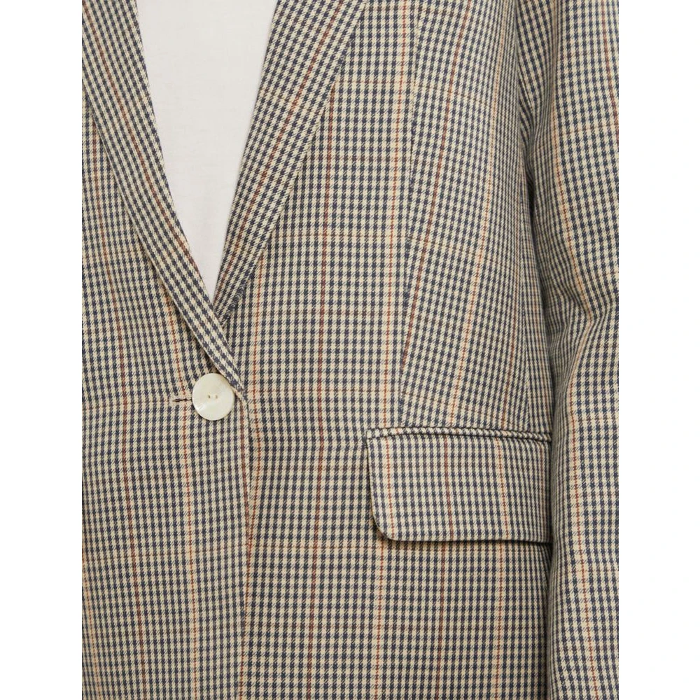 Ines De La Fressange Paris Geruite getailleerde jas Multicolor Dames