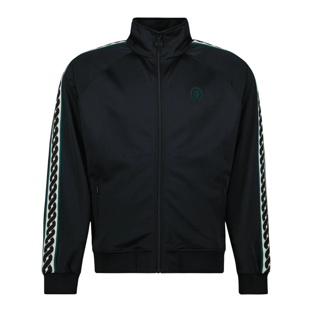 Drole de Monsieur Zwarte Trainingsjas Lente-Zomer 2025 Black Heren