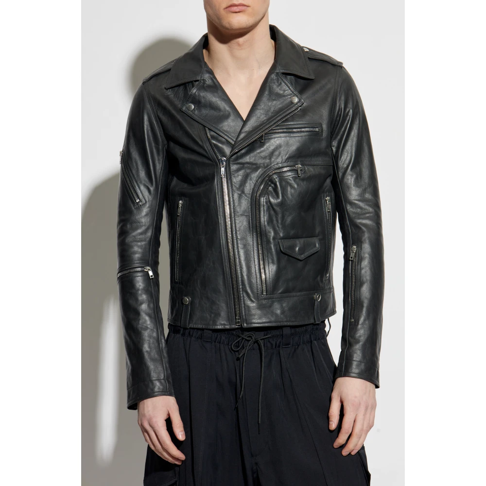 Rick Owens Leren jas Bauhaus Stooges Black Heren