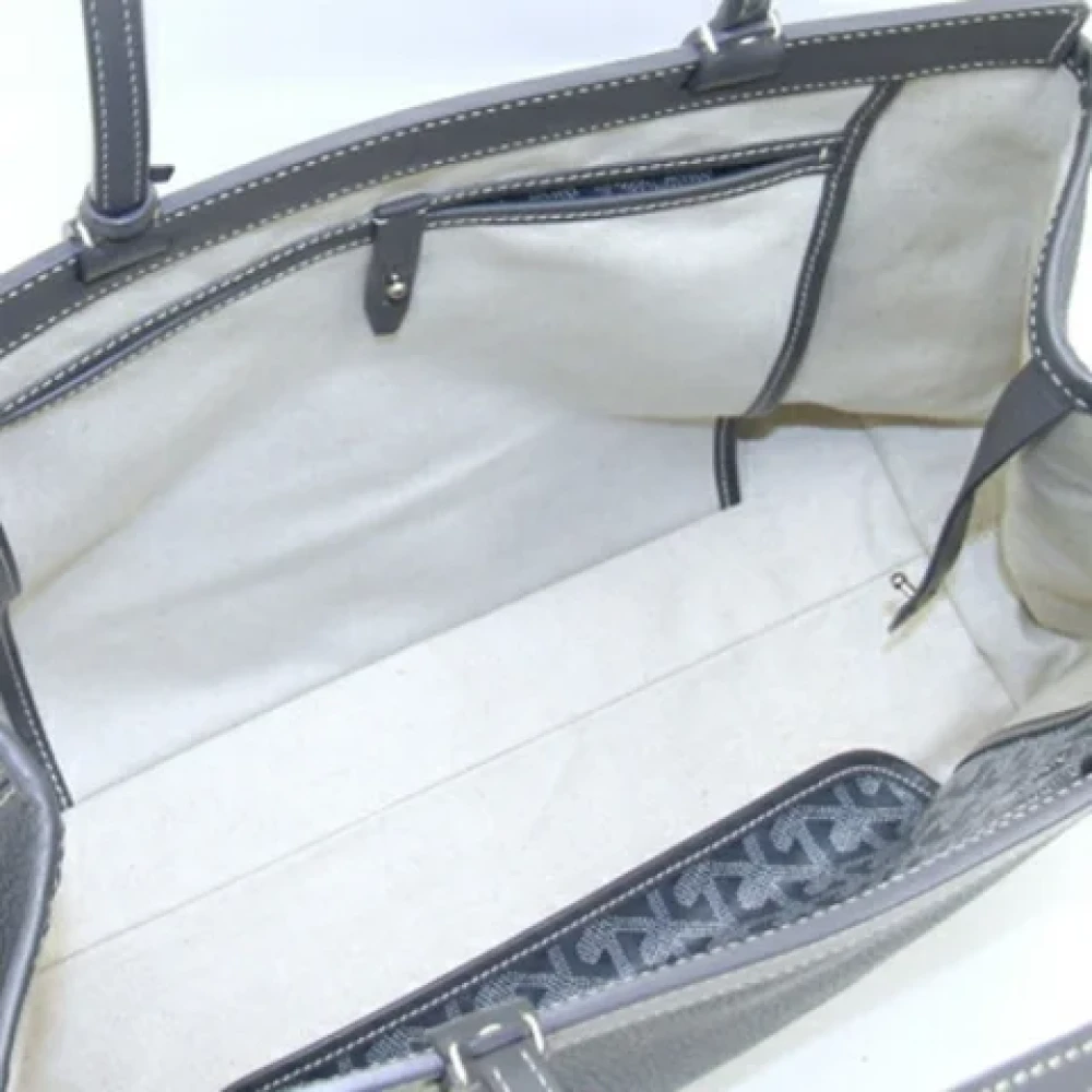 Goyard Vintage Pre-owned Leather handbags Blue Dames