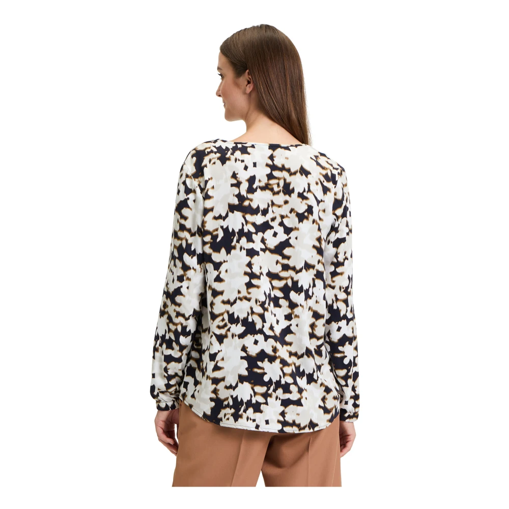 Betty Barclay Gedrukte opstaande kraag blouse Multicolor Dames
