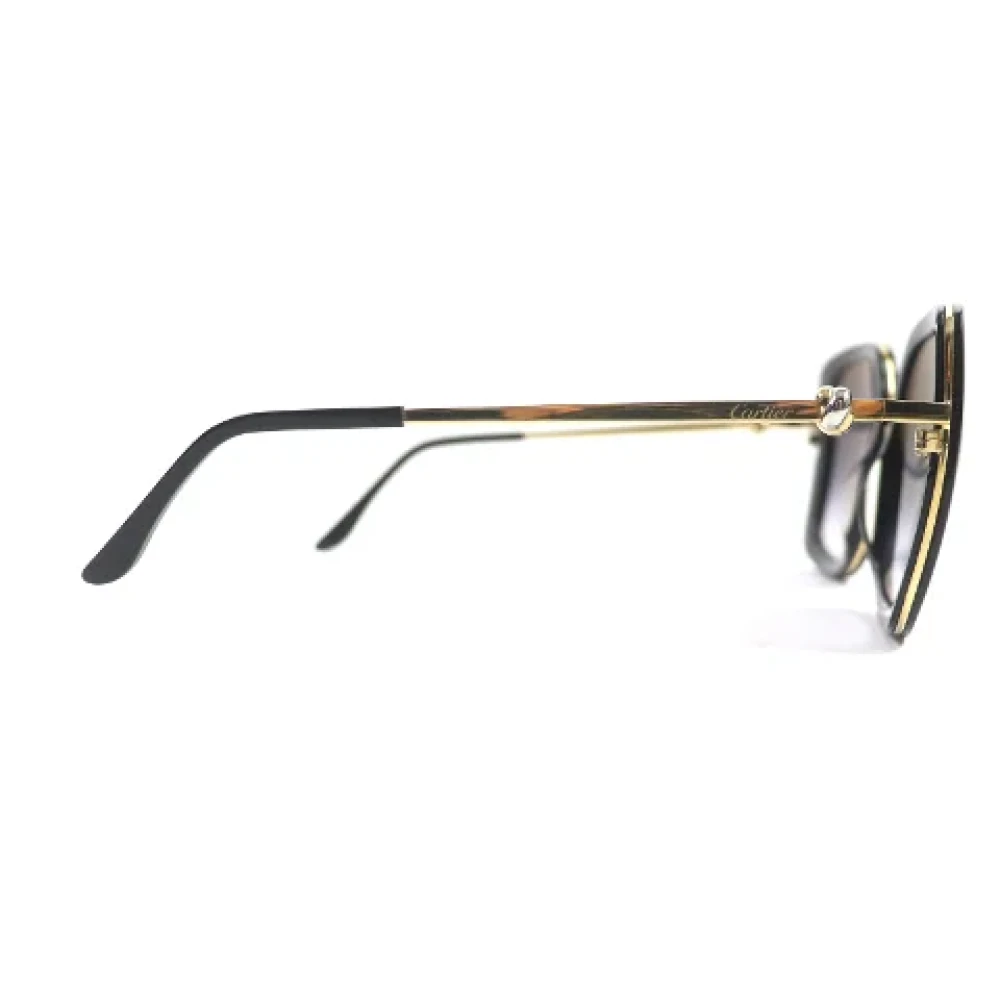 Cartier Vintage Pre-owned Glass sunglasses Black Heren