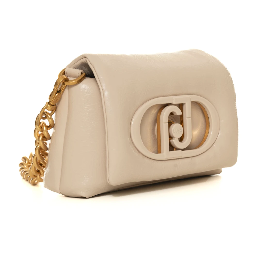 Liu Jo Mini Tas met Klep Sluiting White Dames