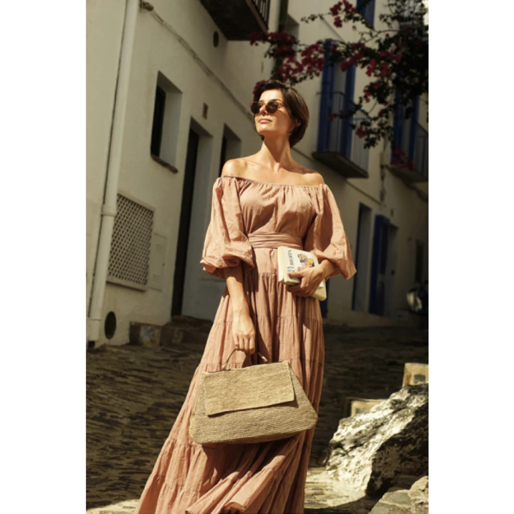 Ibeliv Lahady Raffia Handtas Beige Dames