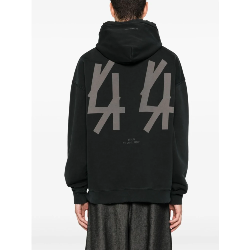 44 Label Group Fa527 Hoodie Stijlvol en Comfortabel Black Heren