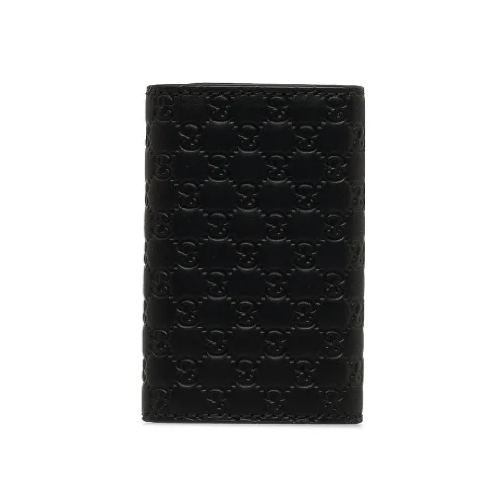Gucci Vintage Pre-owned Leather key-holders Black Heren