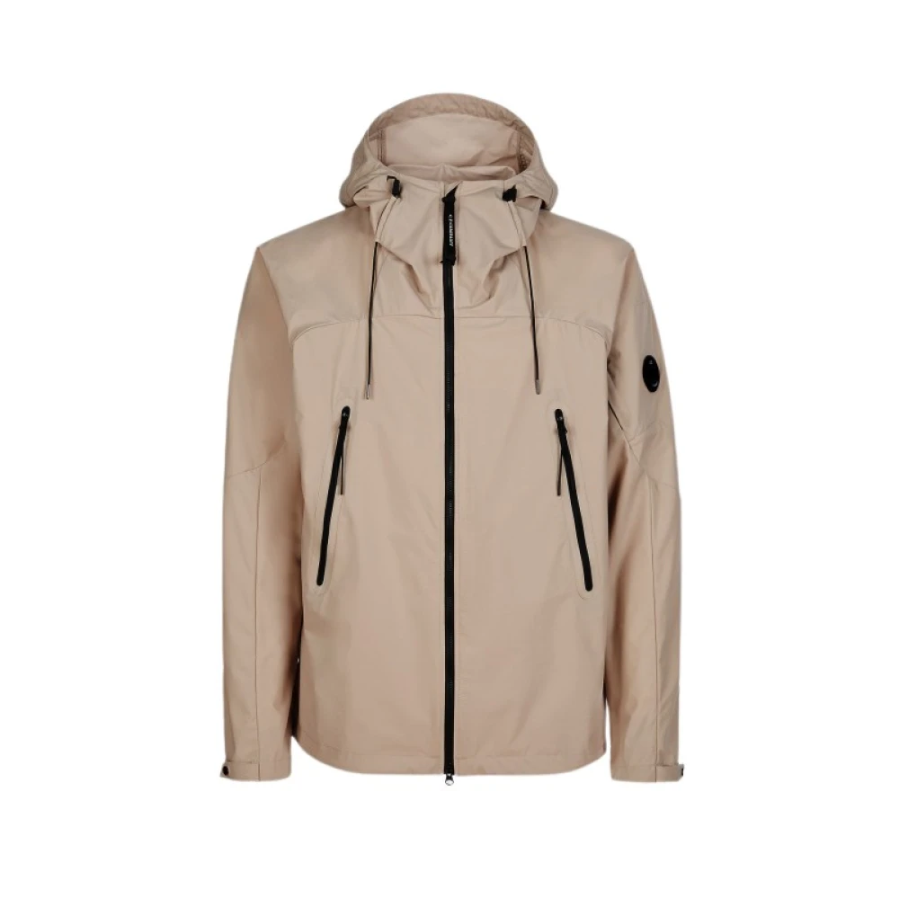 C.p. Company Men's Brown Stylish Rain Jacket - Rain Jackets - M - Jackets
