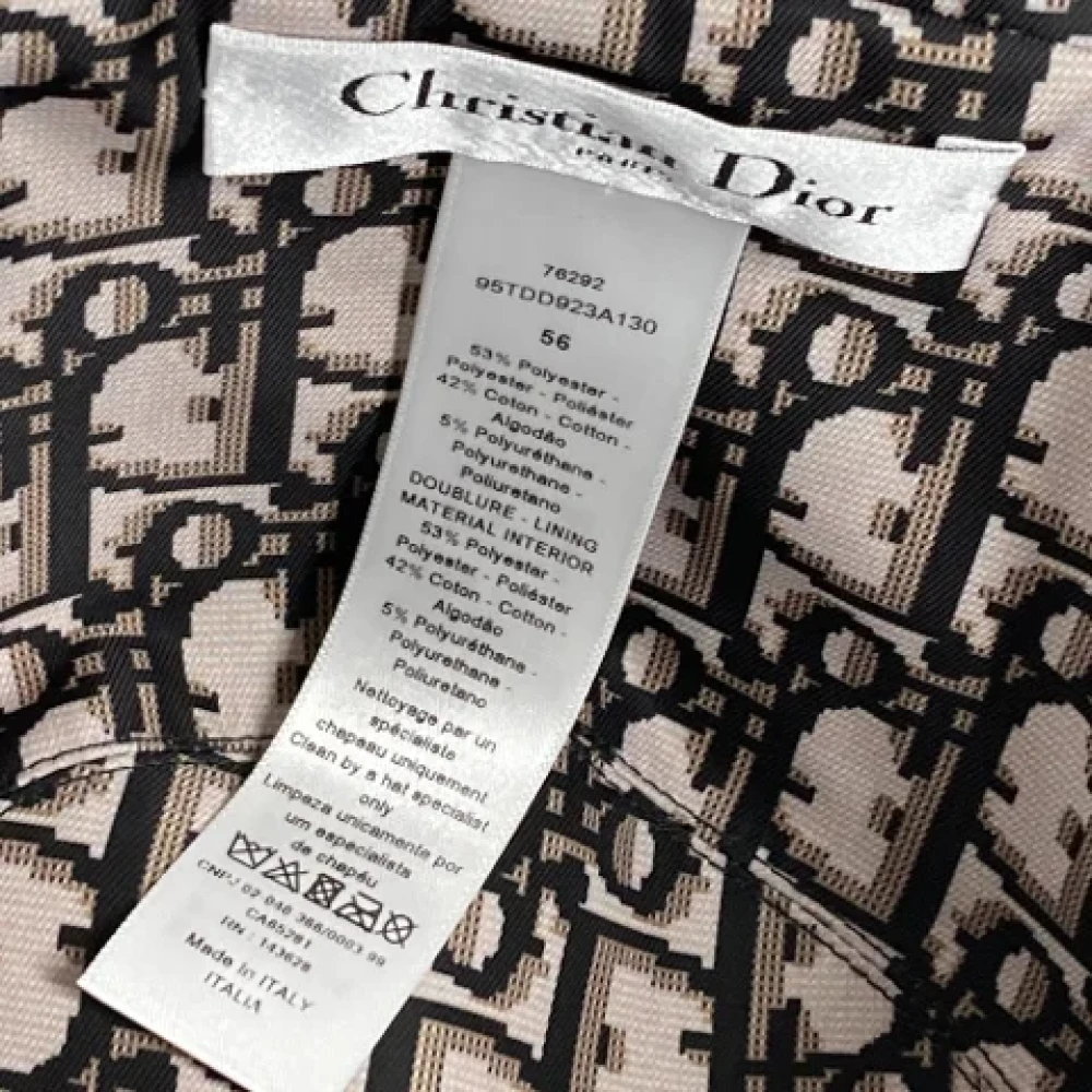 Dior Vintage Pre-owned Fabric hats Black Dames