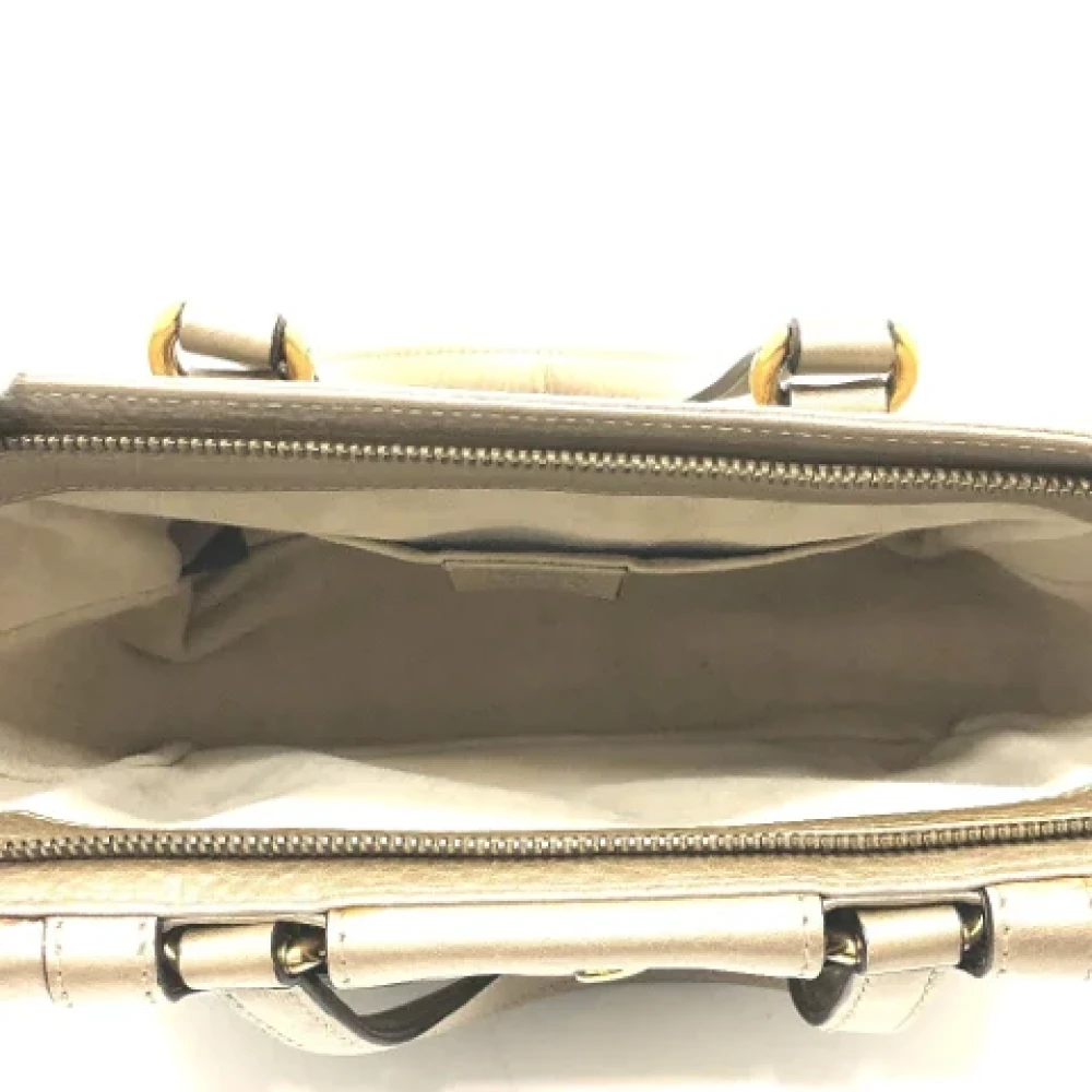Gucci Vintage Pre-owned Leather gucci-bags Yellow Dames