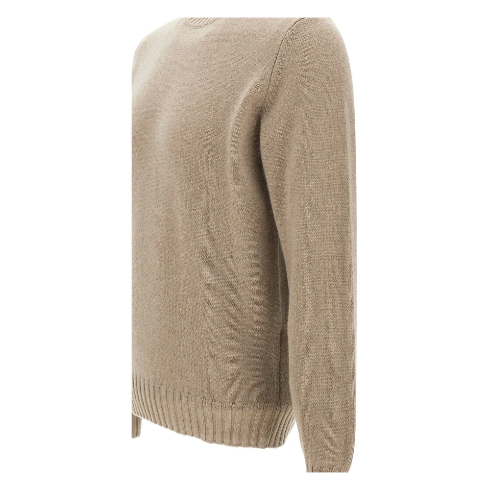 Filippo De Laurentiis Heren Wol Kasjmier Trui Beige Heren