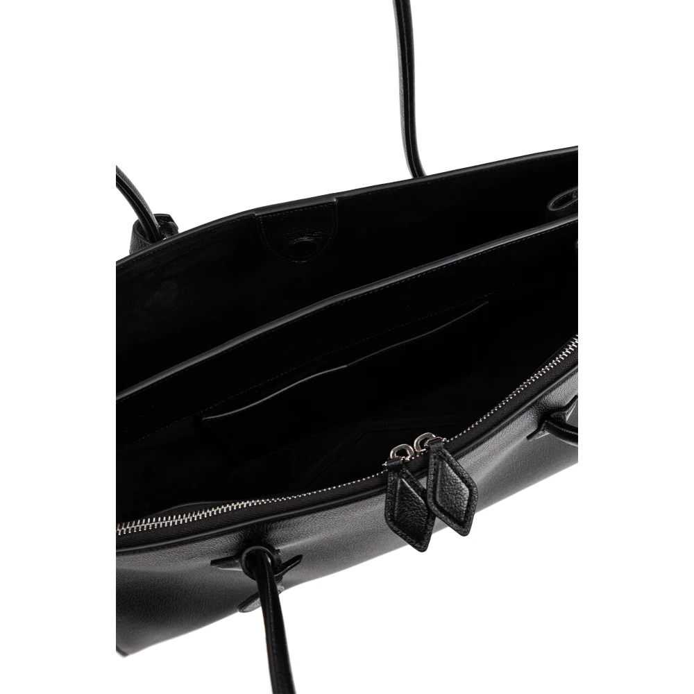 Alaïa Tas Tencel type shopper Black Dames