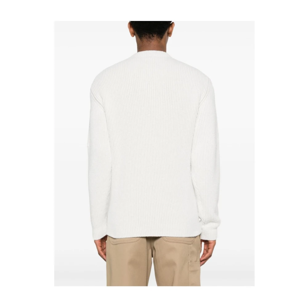 C.P. Company Gebreide Pullover M12 Stijl White Heren