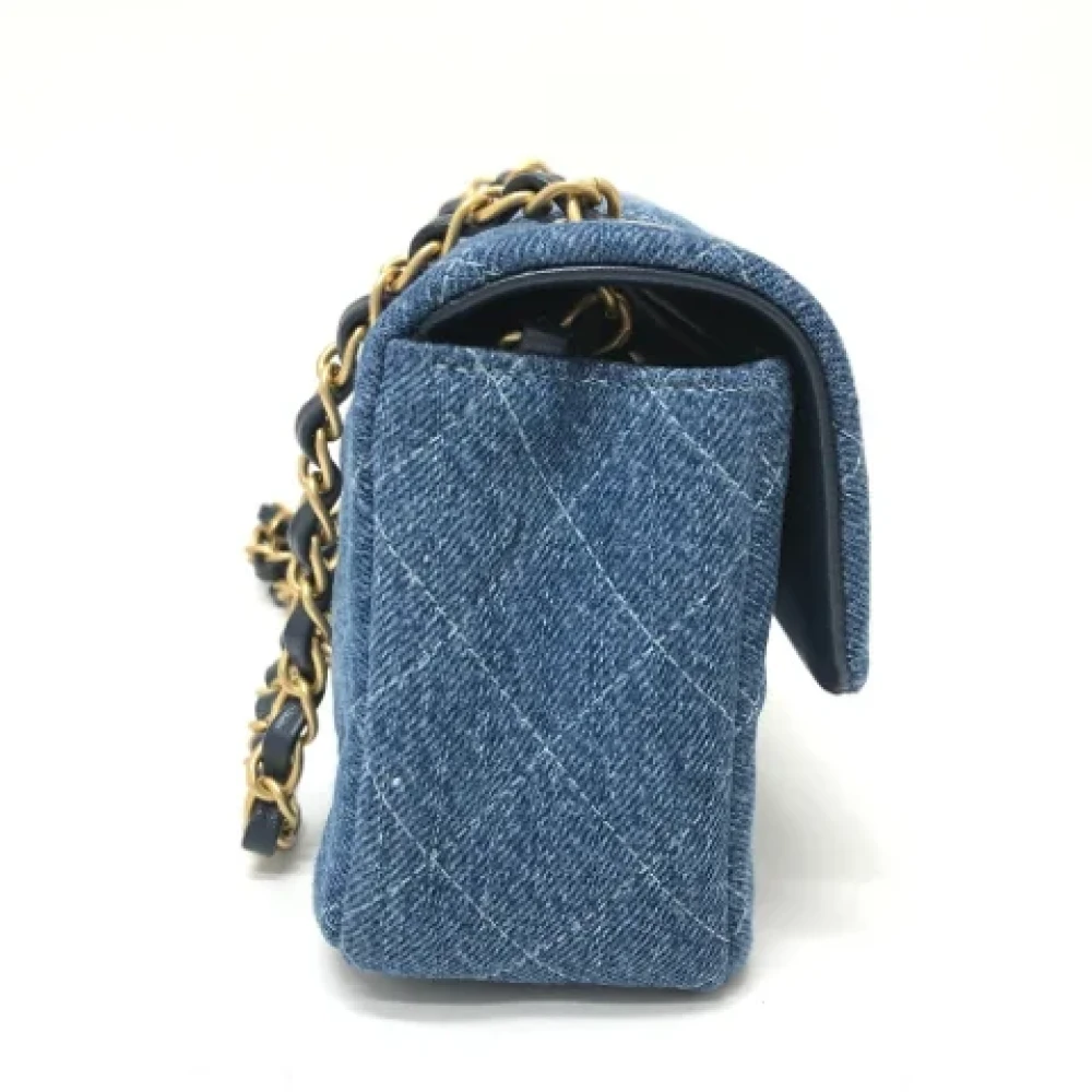 Chanel Vintage Pre-owned Denim chanel-bags Blue Dames