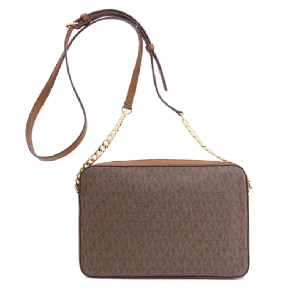 Michael Kors Pre-owned Canvas shoulder-bags Brown Dames