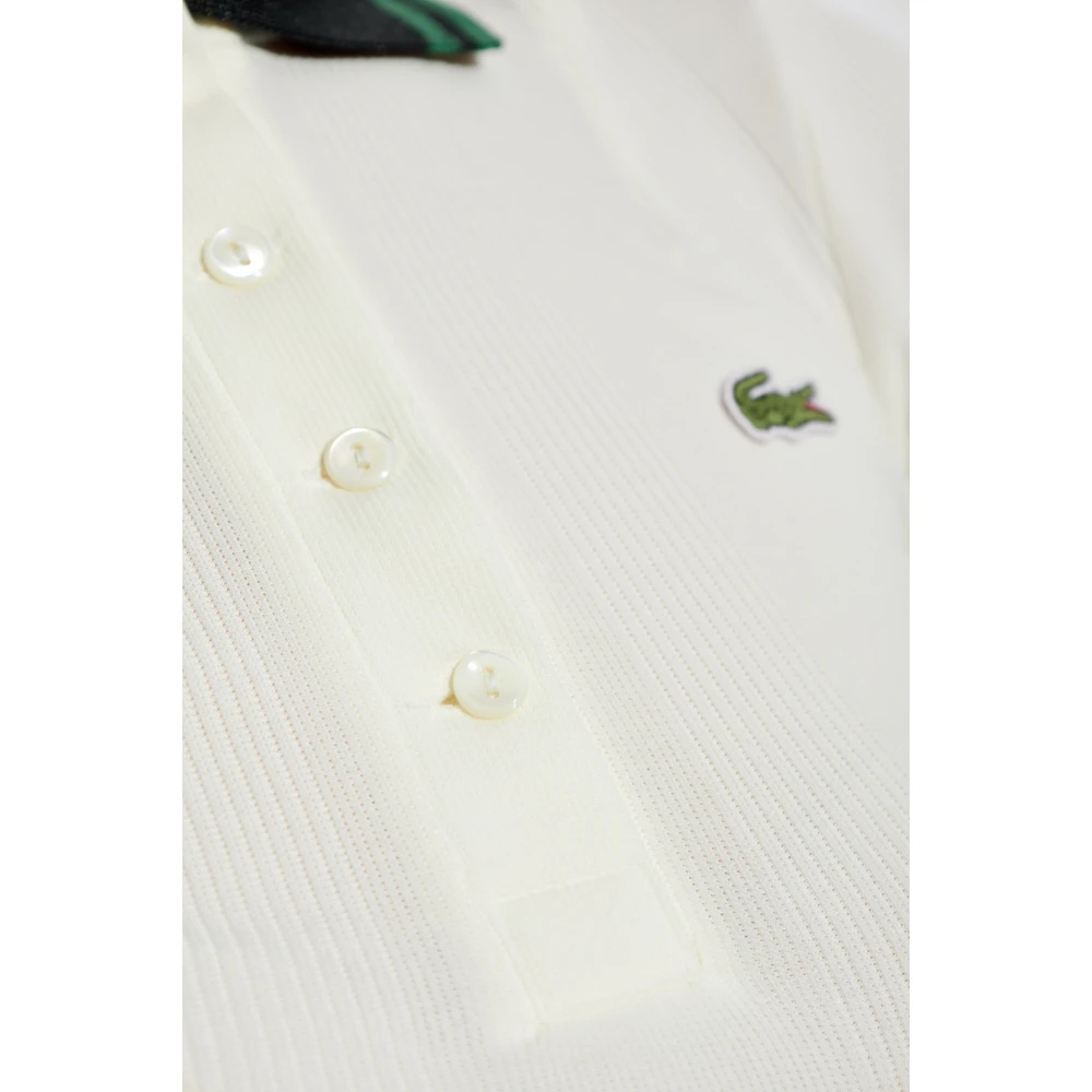 Lacoste Polo met logo Beige Dames