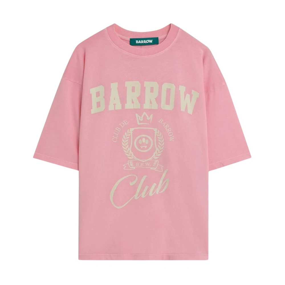 Barrow Pink Jersey T-Shirt - Male - T-Shirts - M - Tops
