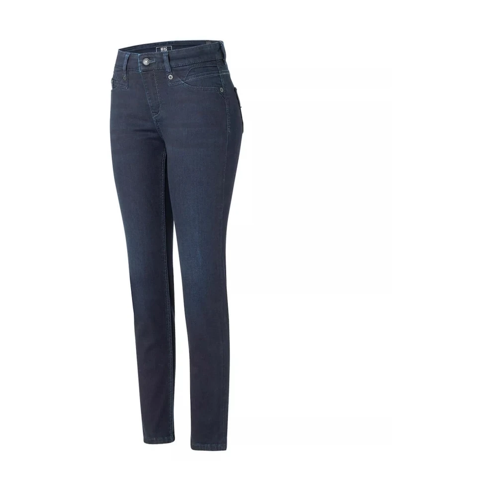 MAC Slimme Rechte Pijp Denim Broek Blue Dames