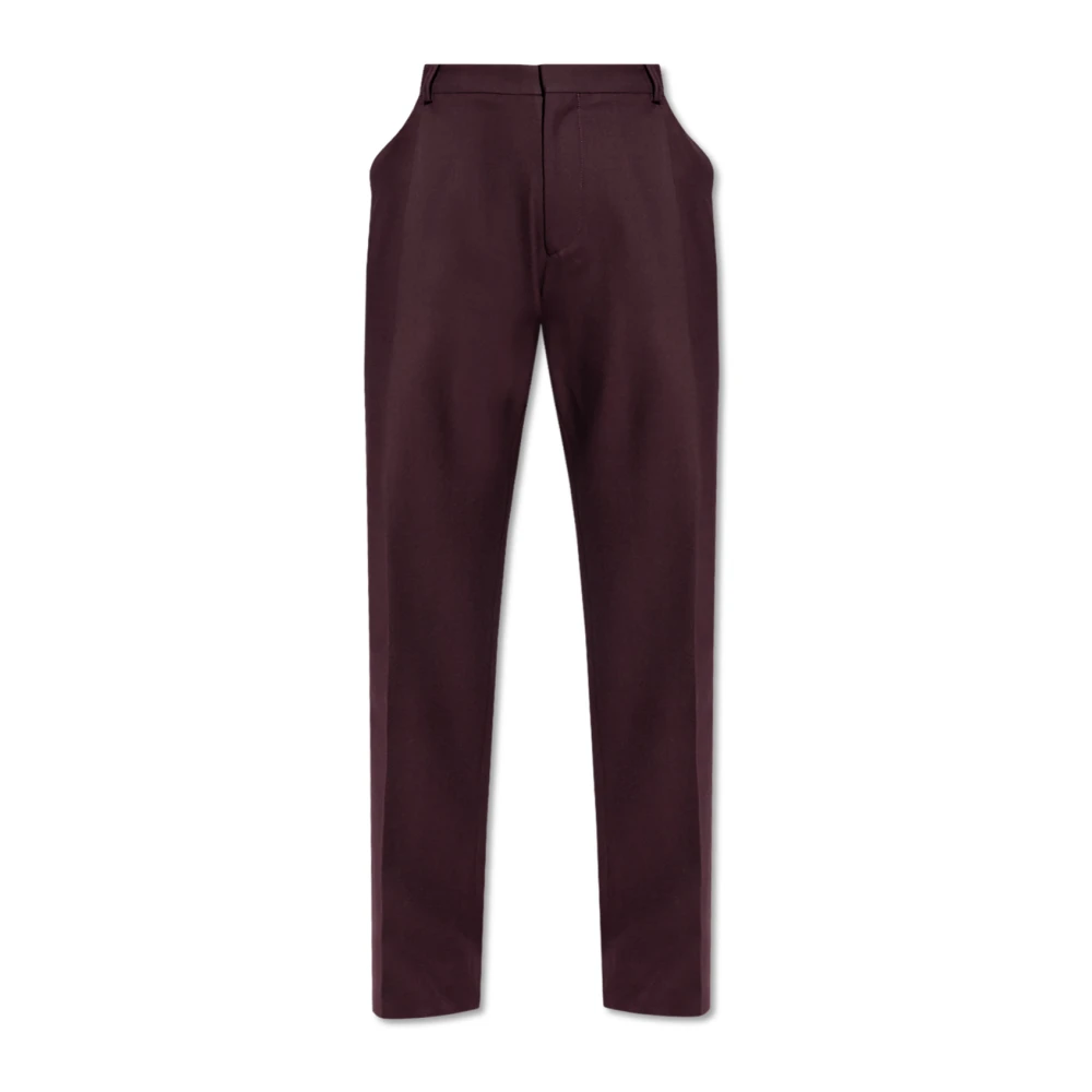 Victoria Beckham Geplooide broek Red Dames