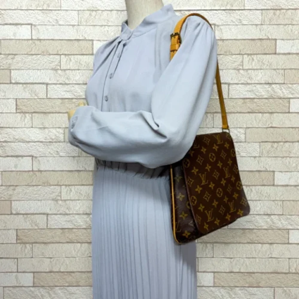Louis Vuitton Vintage Pre-owned Canvas shoulder-bags Brown Dames