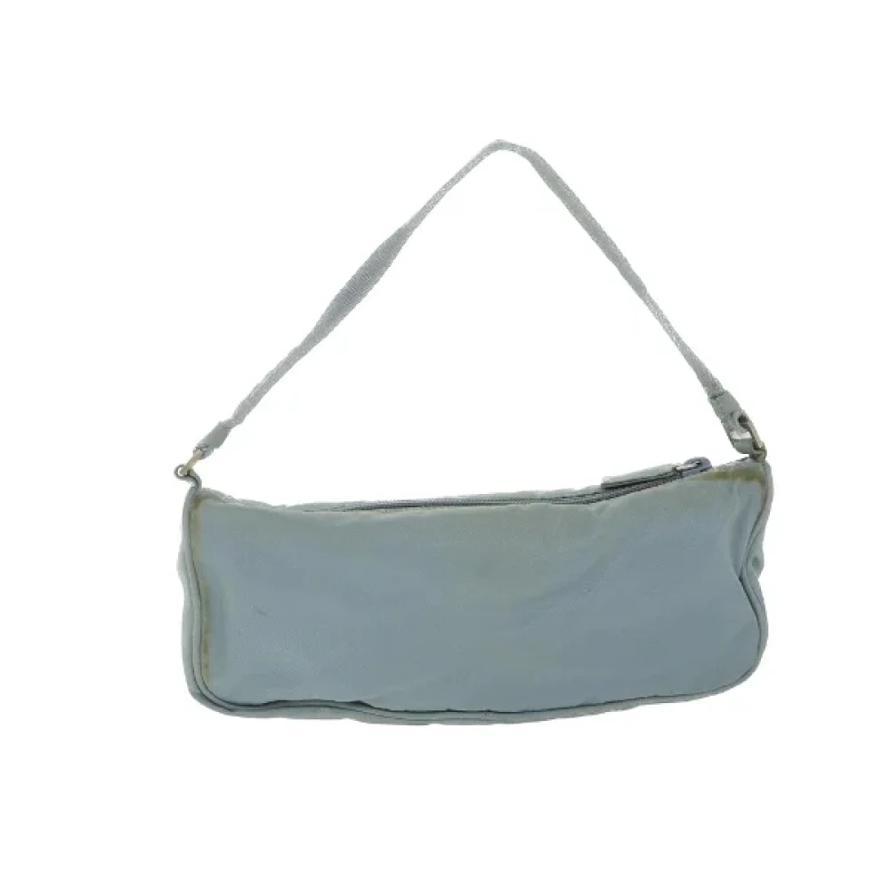 Prada Vintage Pre-owned Nylon prada-bags Blue Dames