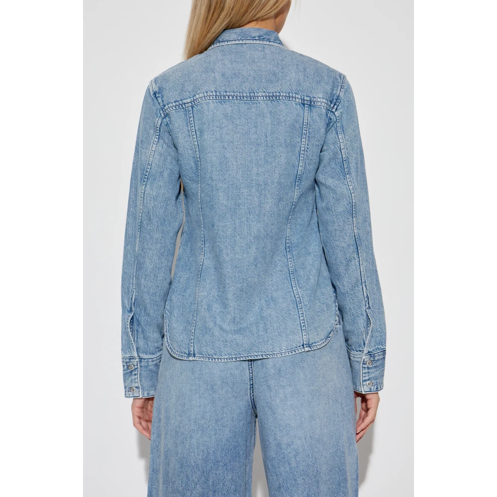 Rag & Bone Denim shirt Annie Blue Dames