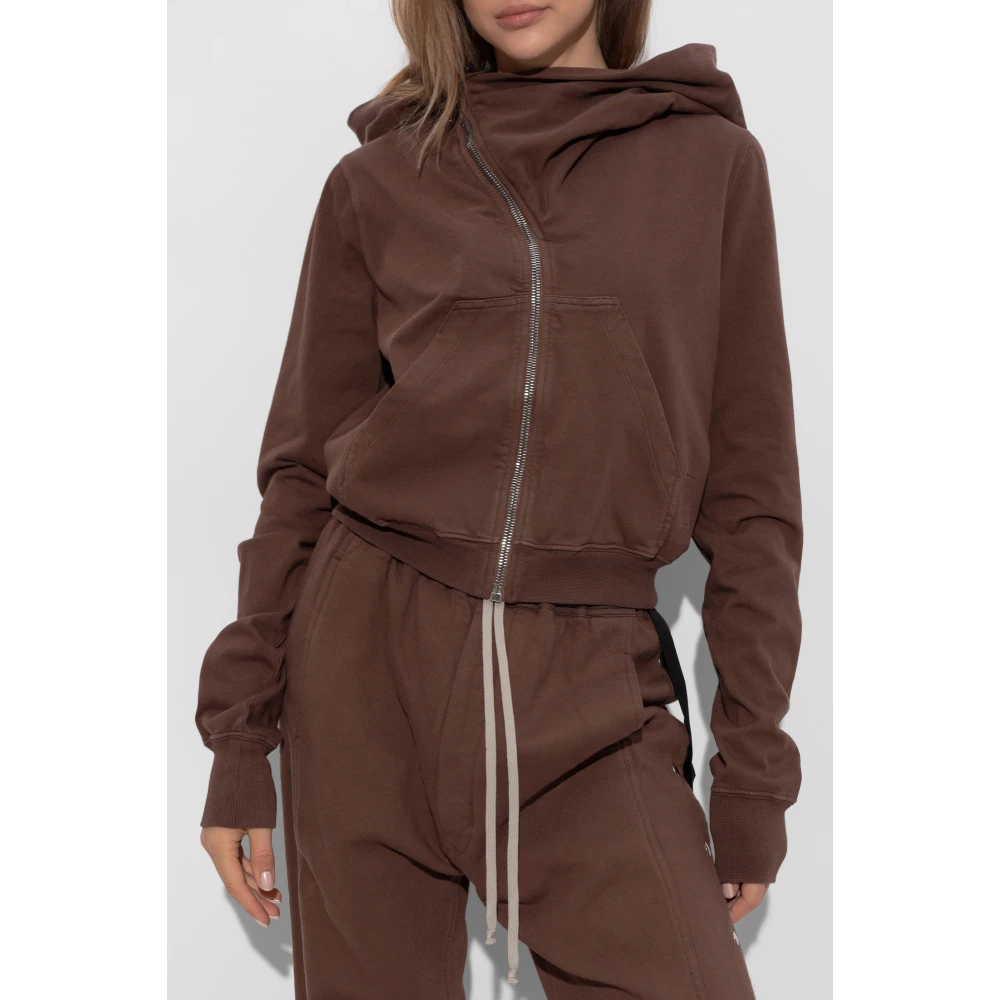 Rick Owens Mountain Sweatshirt Brown Dames