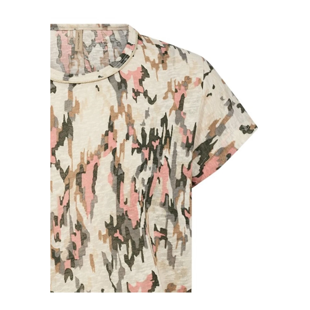 Soyaconcept Abstract Print Shirt in Perzik Multicolor Dames