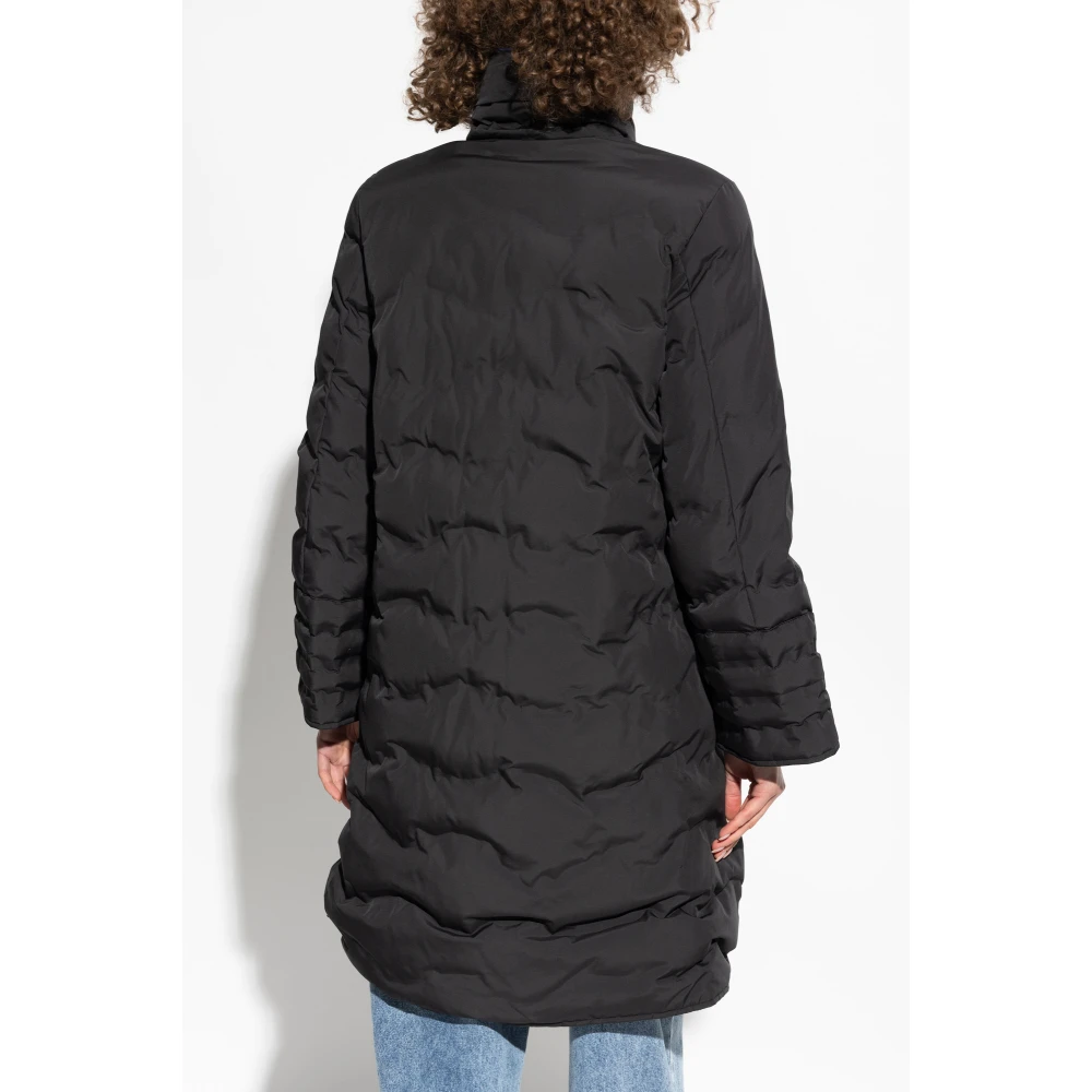 Emporio Armani Omkeerbare gewatteerde jas Black Dames