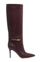 burgundy-high-heel-boots-with-gold-detail