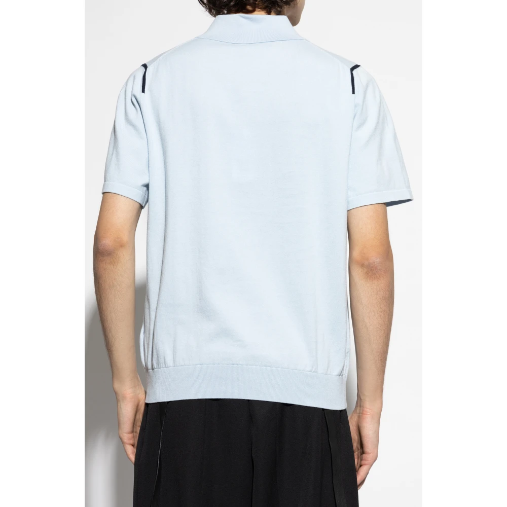 Paul Smith Katoenen polo Blue Heren