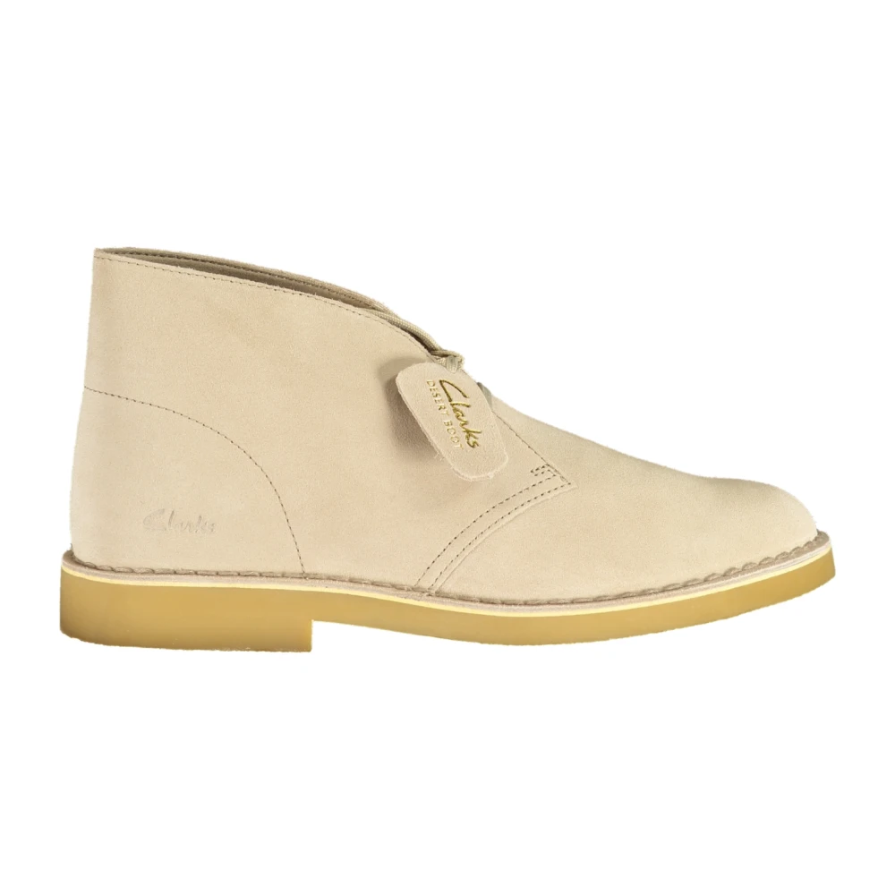 Clarks Men's Beige Lace-Up Boots, 9 Uk, Desert Boot Evo