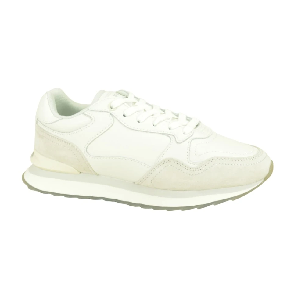 Hoff Witte Leren Runner Schoenen Dames Schoenen