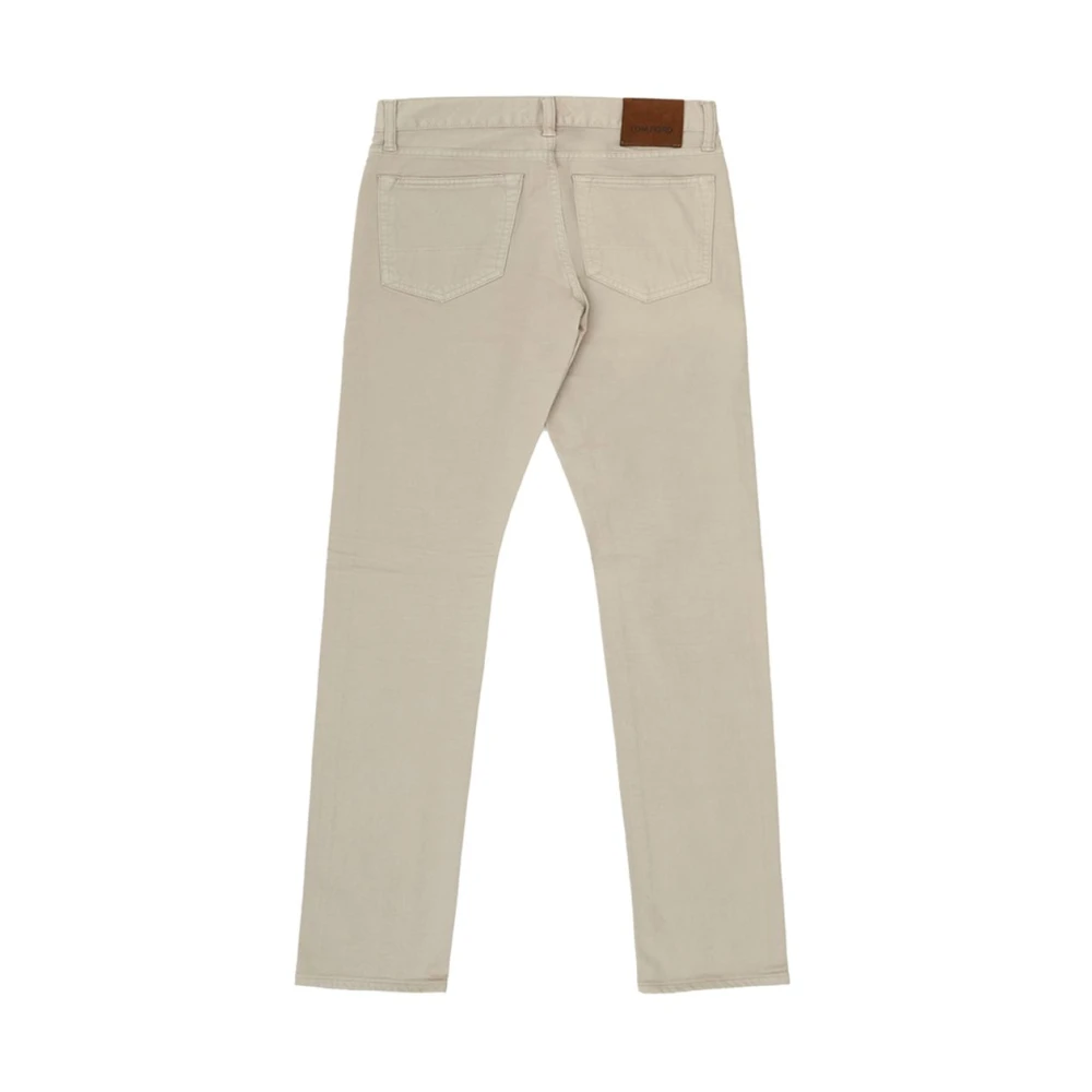 Tom Ford Beige Vijf Zakken Jeans Beige Heren