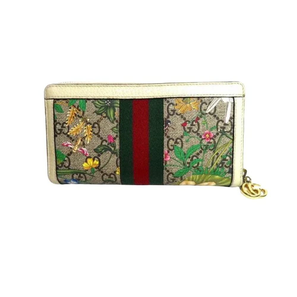 Gucci Vintage Pre-owned Cotton wallets Multicolor Dames