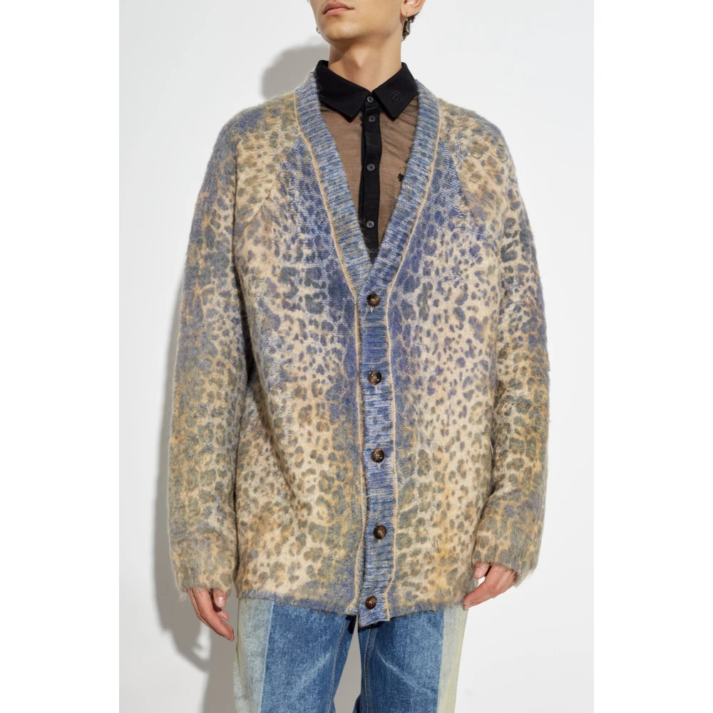 Diesel Vest met dierenmotief K-Penros-A Blue Heren