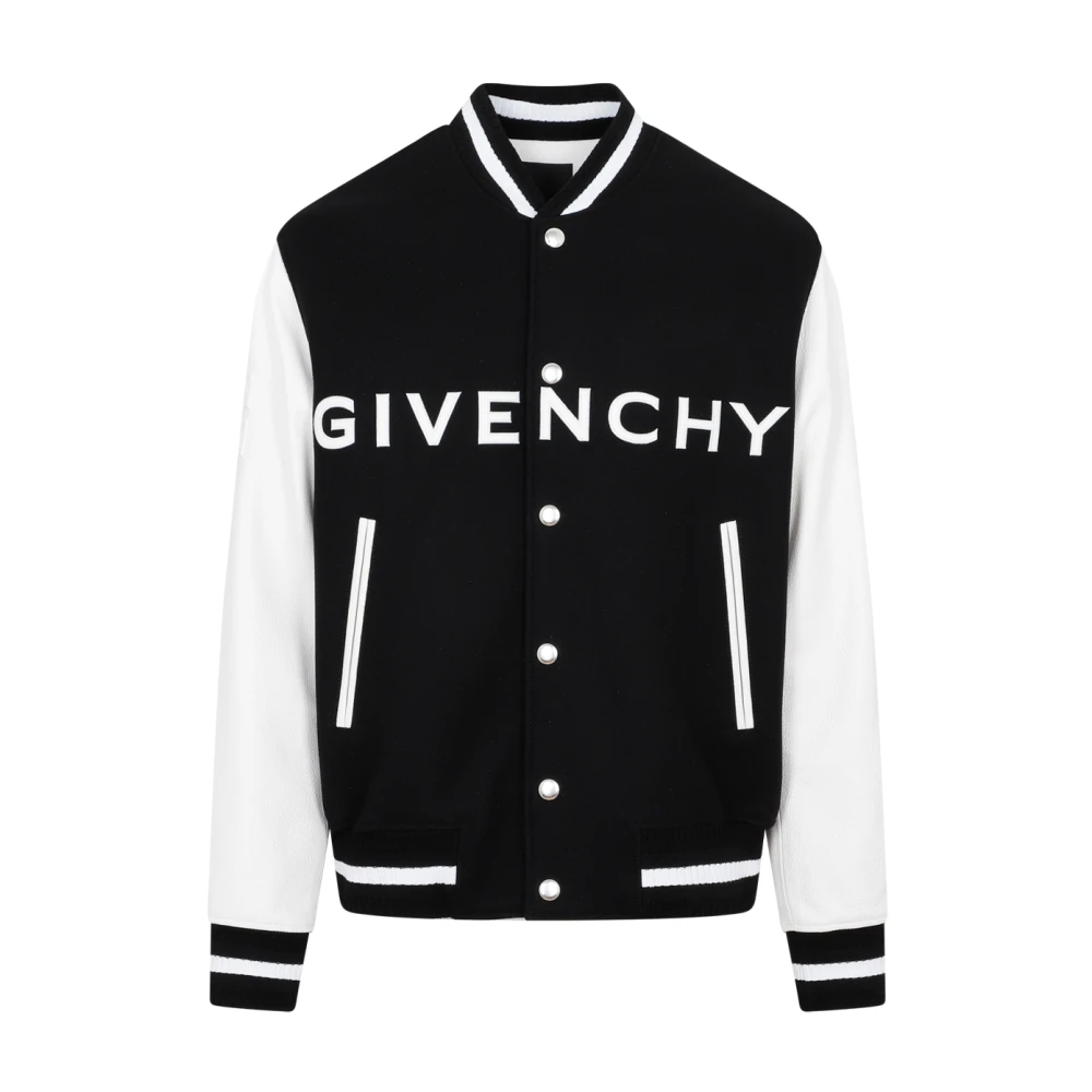 Givenchy Varsity Jacket Svart Vit Black, Herr