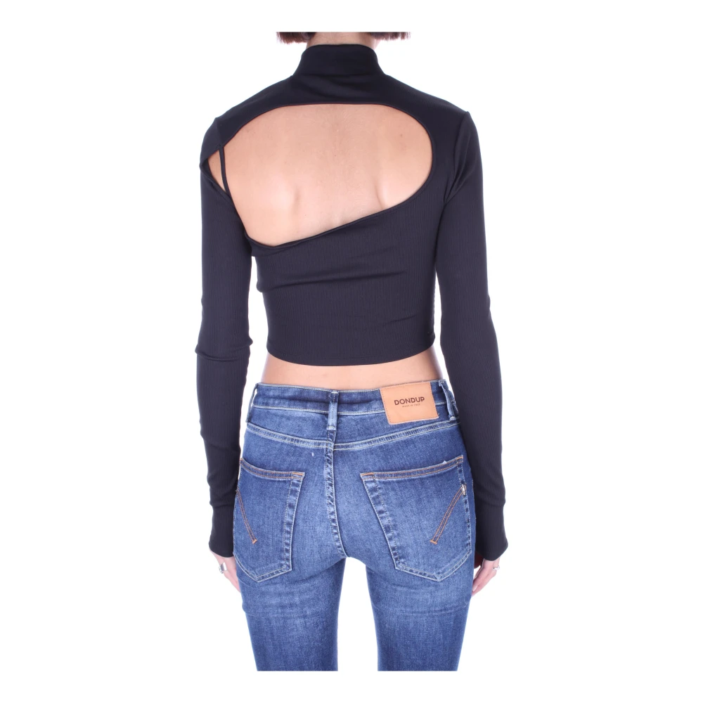 Calvin Klein Zwarte Sweaters met Uitgesneden Details Black Dames
