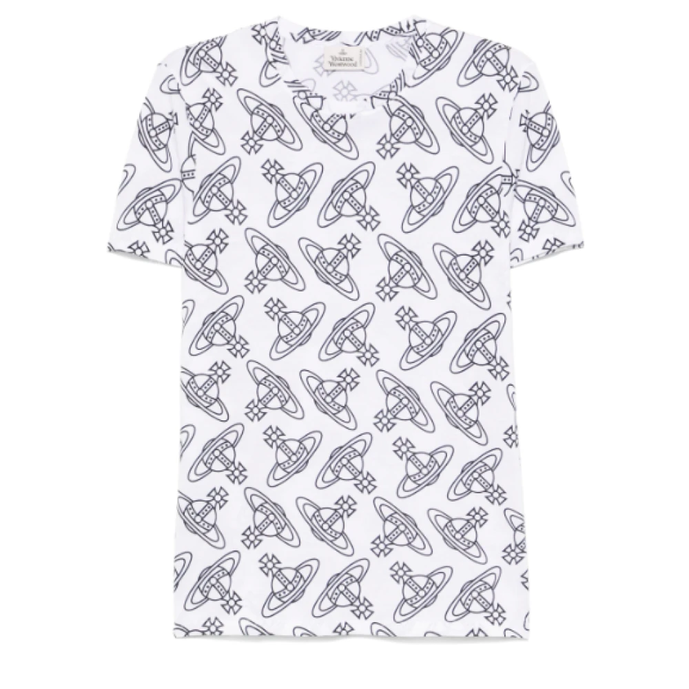Vivienne Westwood Witte Ondershirt met Orb Voering White Heren