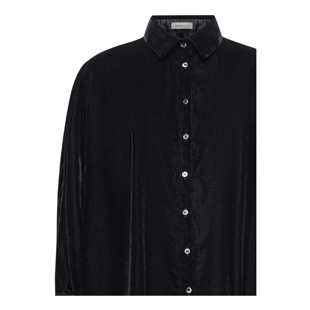 Blanca Vita Antraciet Shirt voor Stijlvolle Look Gray Dames
