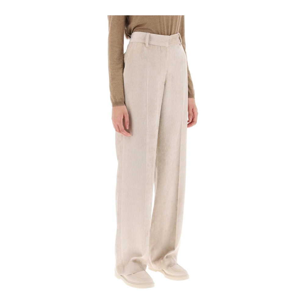 Trousers > Wide Trousers - - Brunello Cucinelli - Modalova
