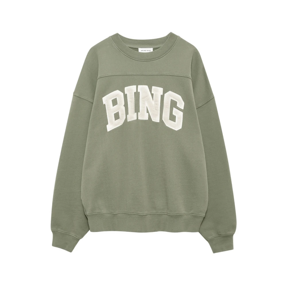 Anine Bing Women's Green Sweatshirts, Xs, Trenton Sweatshirt