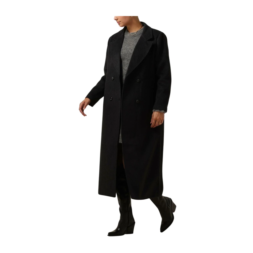NEO NOIR Grijze wollen jas voor dames Gray Dames