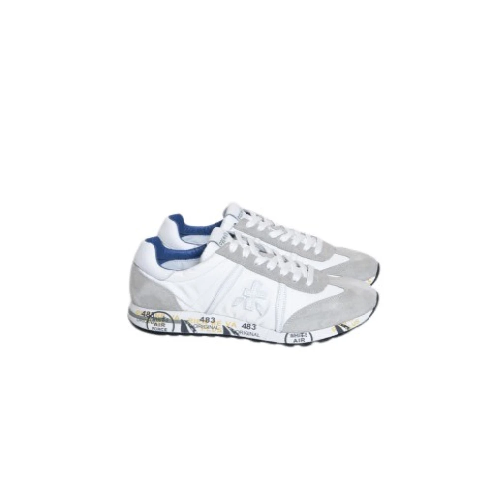 Premiata Stijlvolle witte en grijze sneakers Heren Schoenen
