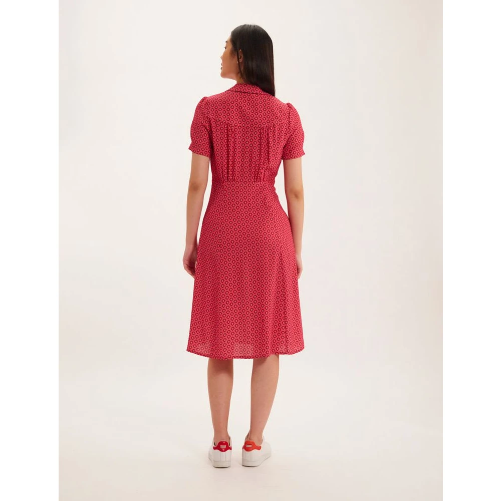 Ines De La Fressange Paris Roze Print Zomerjurk Pink Dames